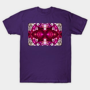 Purple red agate mineral cross section T-Shirt